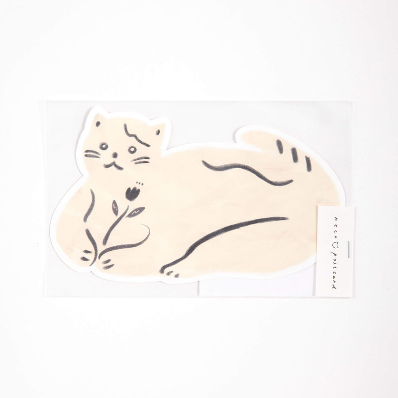 猫ポストカード 白猫（中村玲子）｜HITOTOKI公式オンラインストア