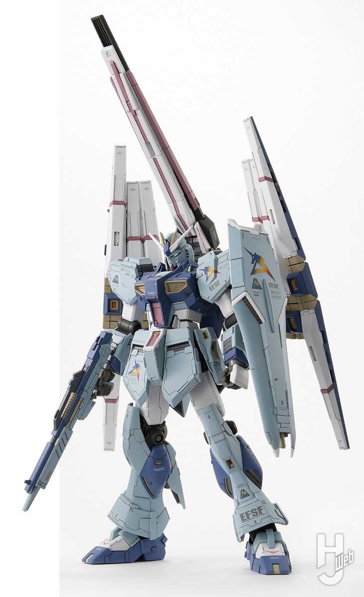 EG「RX-93ff νガンダム」をパーツ流用と武装追加でボリューム