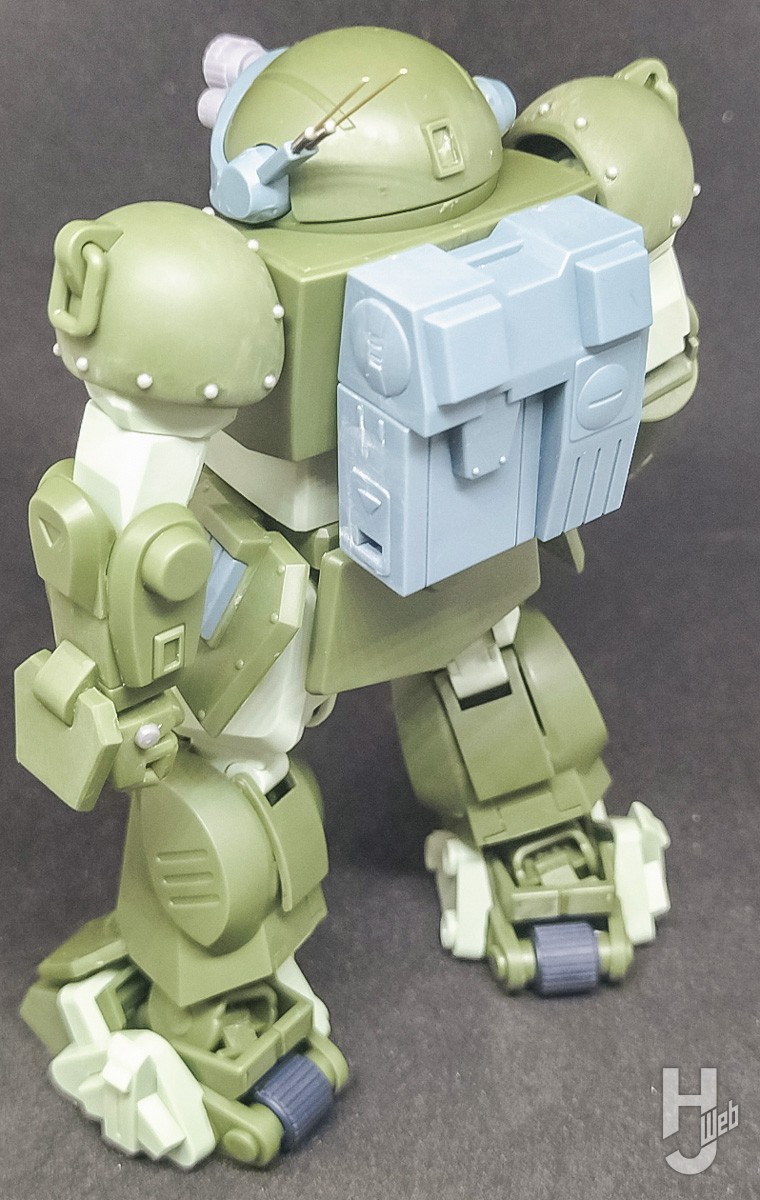 HG スコープドッグ」に拡張パーツを組み合わせて「ブルーティッシュ