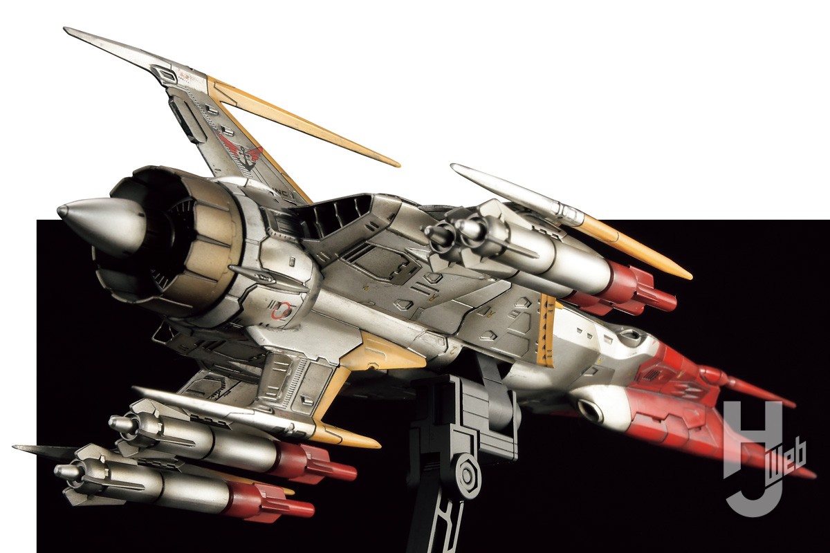 古代進の乗機「コスモゼロ α1」を何色ものシルバーを使用したパネル