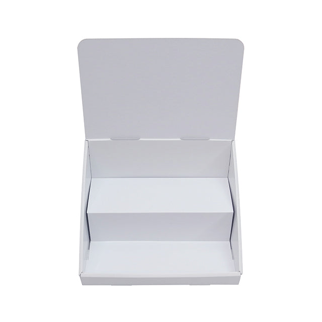 卓上什器 ひな壇2段 W300|紙製ディスプレイの通販なら誉プリンティング