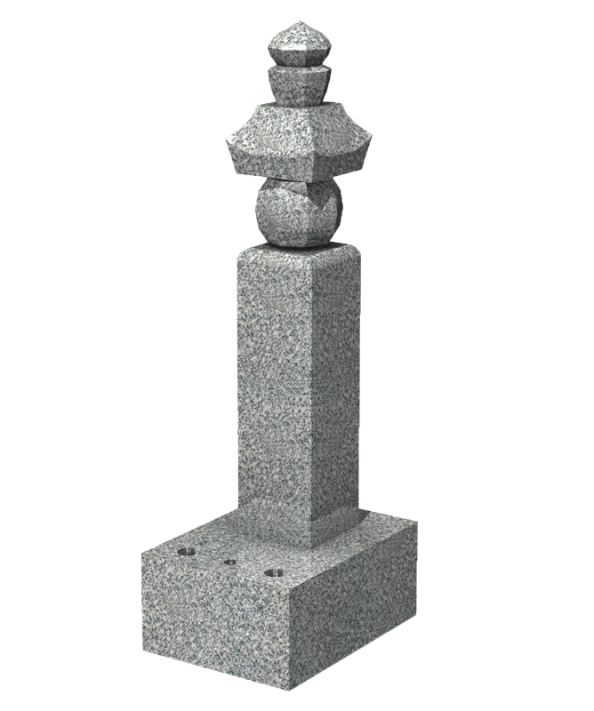 前田（一石五輪塔6寸 F） - 島根県・鳥取のお墓職人がつくる墓石店