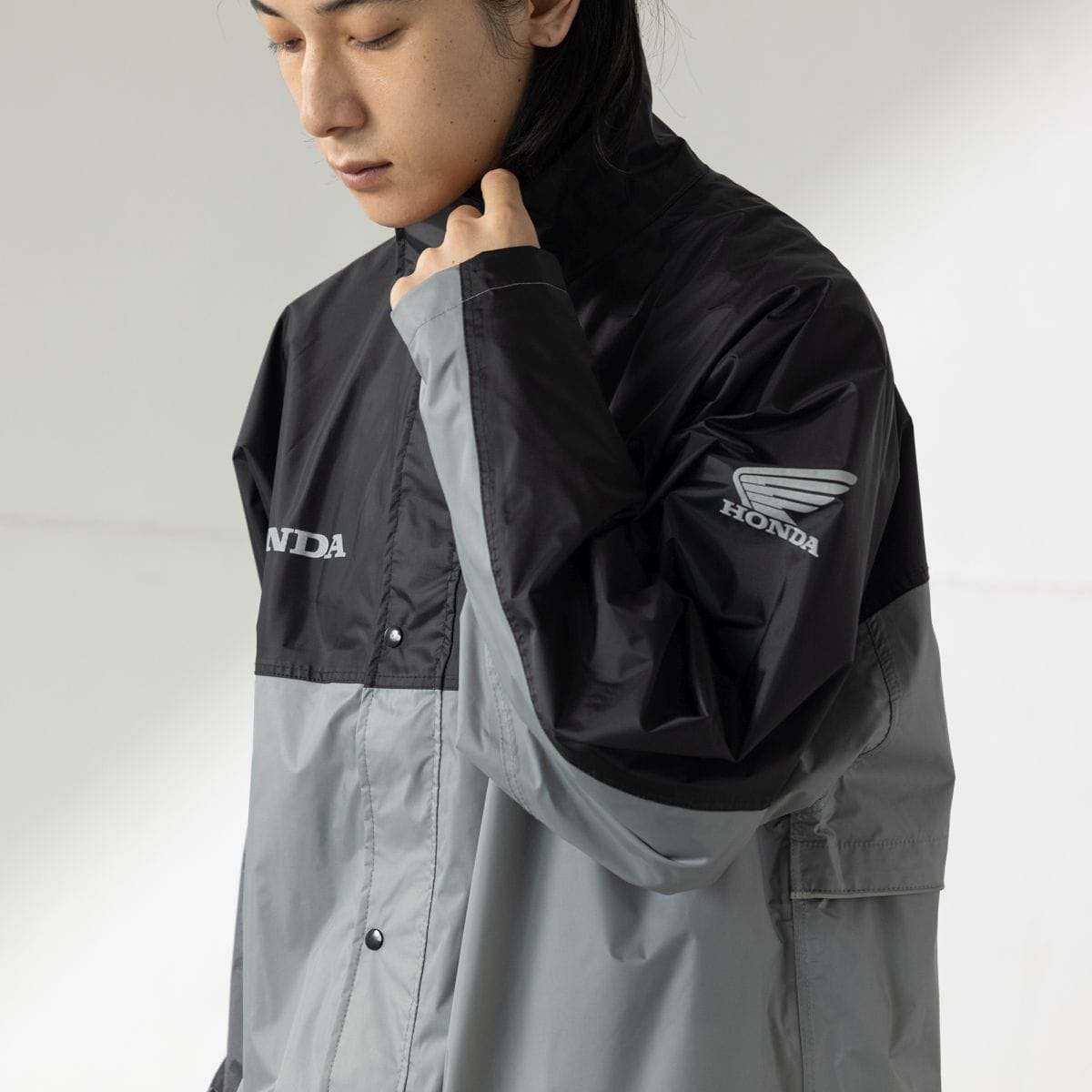 スクーターレインコート(F グレー/ブラック): ウェア・グッズ｜HondaGO