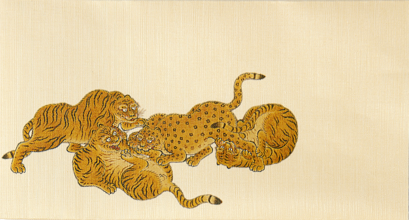 ふすま地ブックカバー（竹林群虎図） | 本願寺出版社