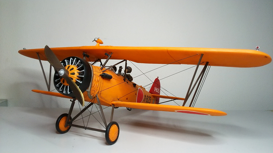 tomoya 九五式一型中間練習機(赤とんぼ)リアル モーターライズ完成品