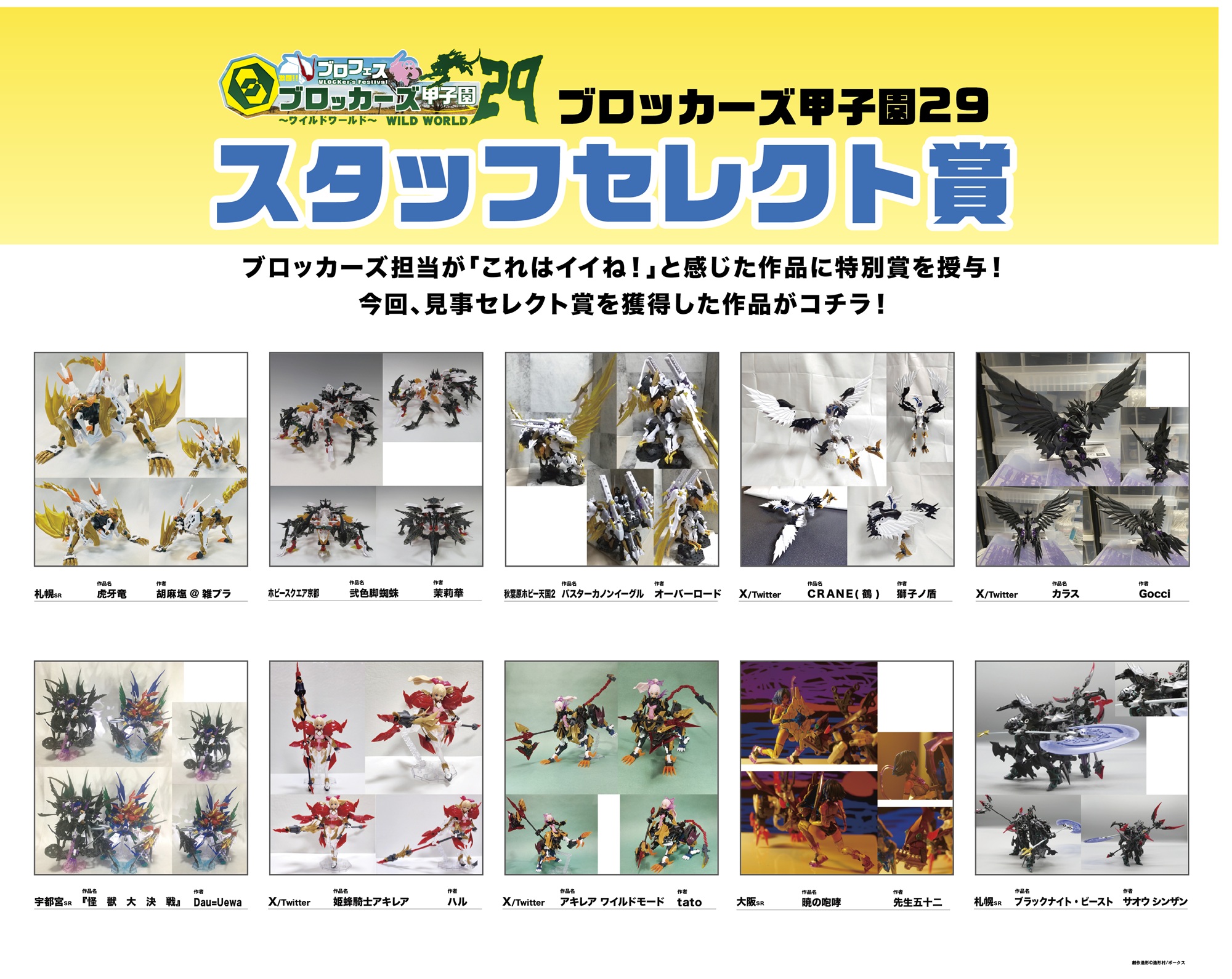 ブロフェス！激闘!! ブロッカーズ甲子園29“ワイルドワールド”スタッフ