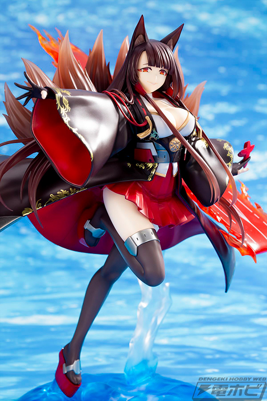 存在感のある九尾や上半身の造形は必見！『アズールレーン』赤城が躍動