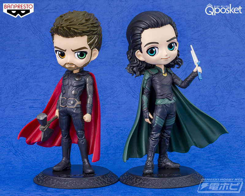 キューポスケット マーベル 12体セット 偽りの神・ロキがプライズ