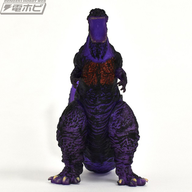 台湾限定 クリアパープル ゴジラ2016 ソフビ タグ 展覧限定 台湾限定