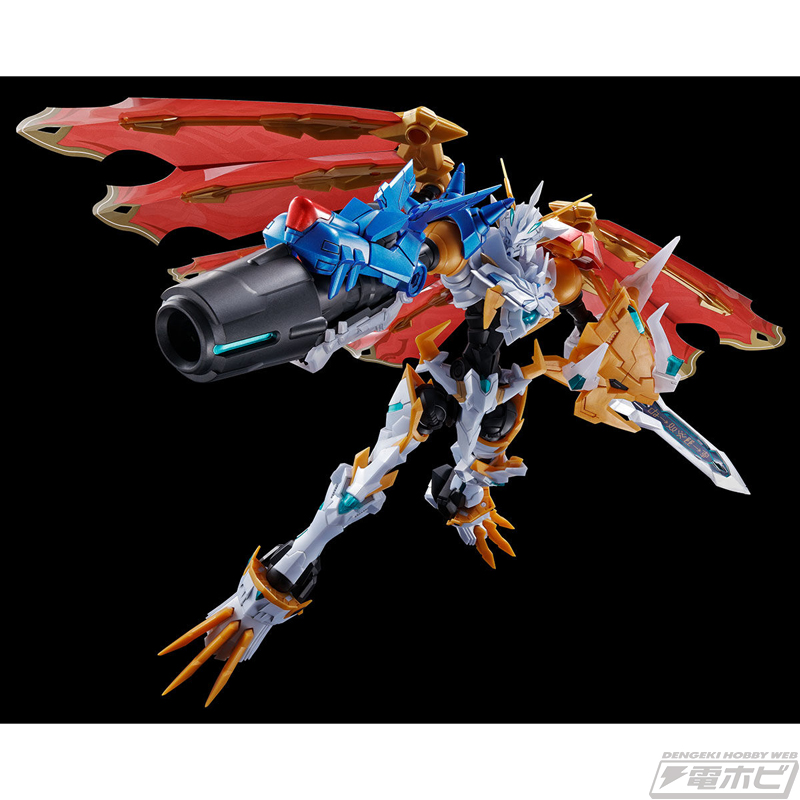 オメガモンX抗体 プラモデル メタリック成形色で神秘的な姿を演出