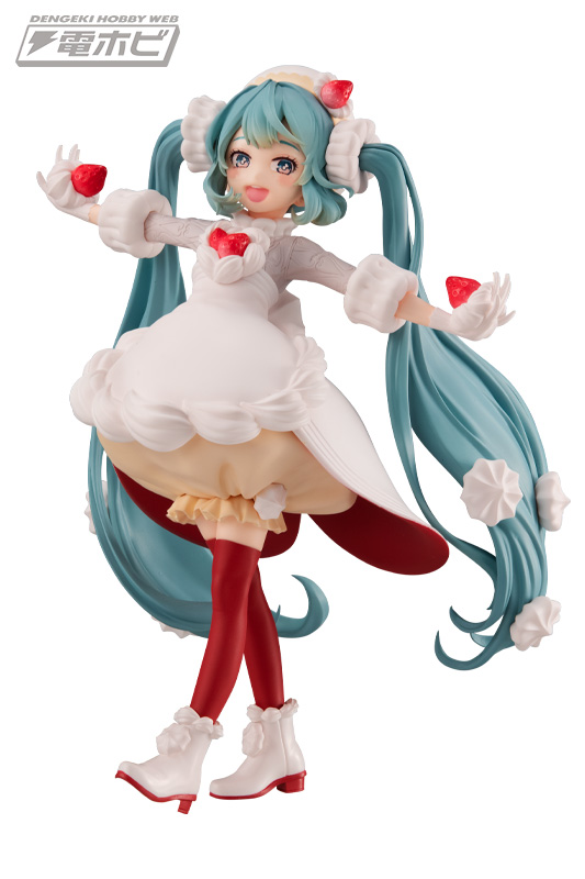 ミクが「いちごのショートケーキ」をイメージした姿で立体化！フリュー