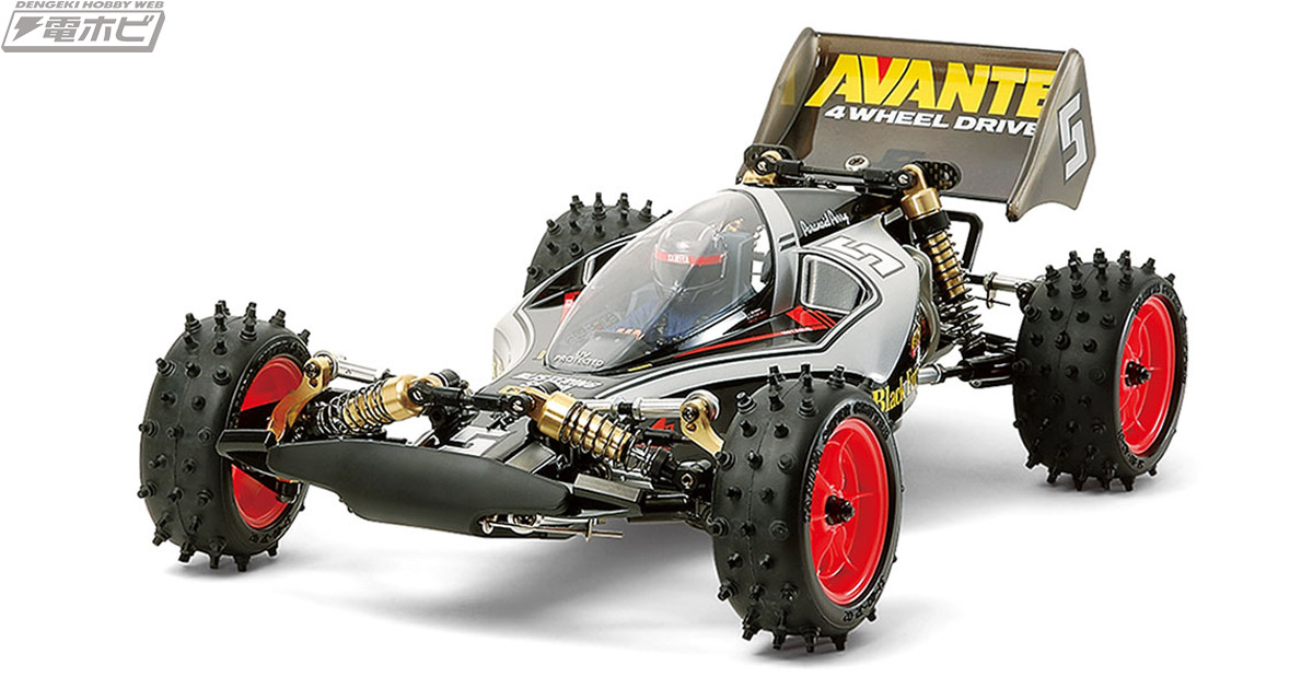 復刻版「アバンテ」がミニ四駆ルーツの剽悍なブラックカラーに！電動RC