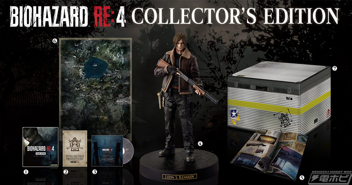 レオン・S・ケネディのフィギュアなどがセットになった『BIOHAZARD RE