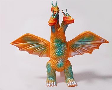 ブルマァク キングギドラ 1970年 初期型 当時物 ゴジラ 落書き破損無し