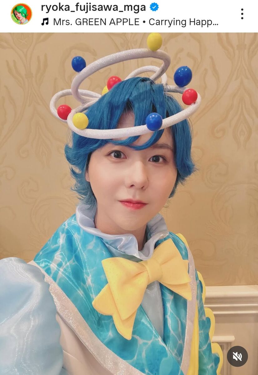 Mrs．GREEN APPLE藤澤 衝撃姿で“夢の国”に現る「えーーー