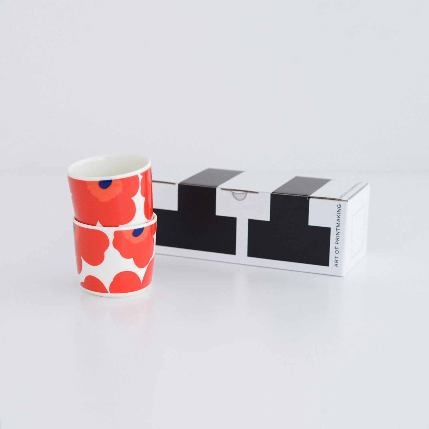 marimekko / マリメッコ / ラテマグ2個セット（レッド、ブラック