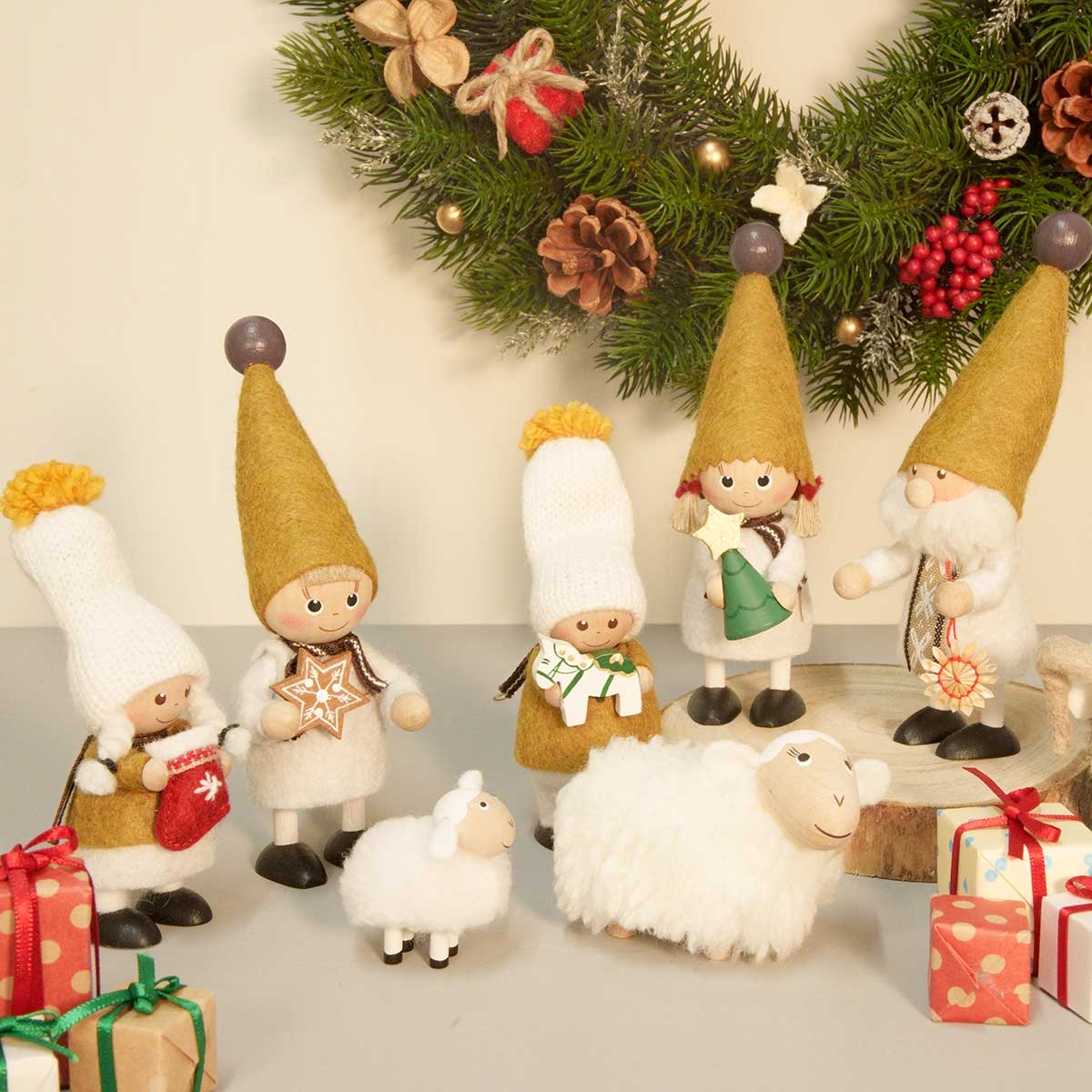 NORDIKA nisse ノルディカ ニッセ クリスマス 木製人形 ( ストロー