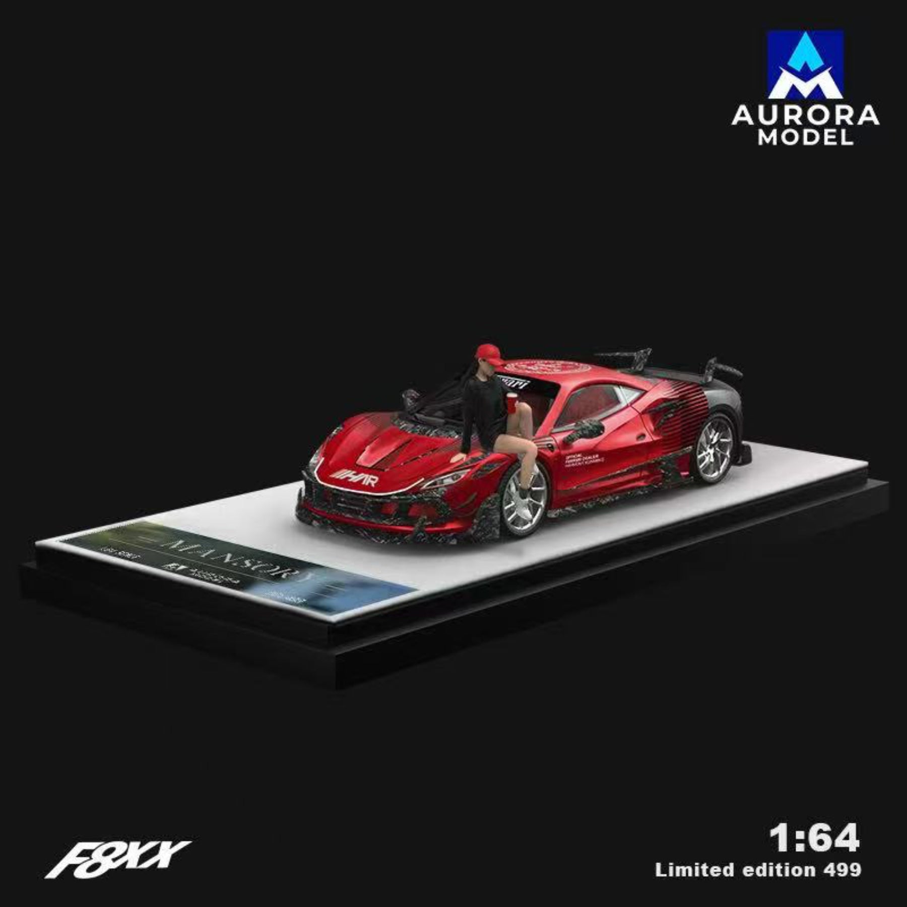 Preorder] Aurora Model 1:64 Ferrari F8 Tributo Mansory F8XX Har