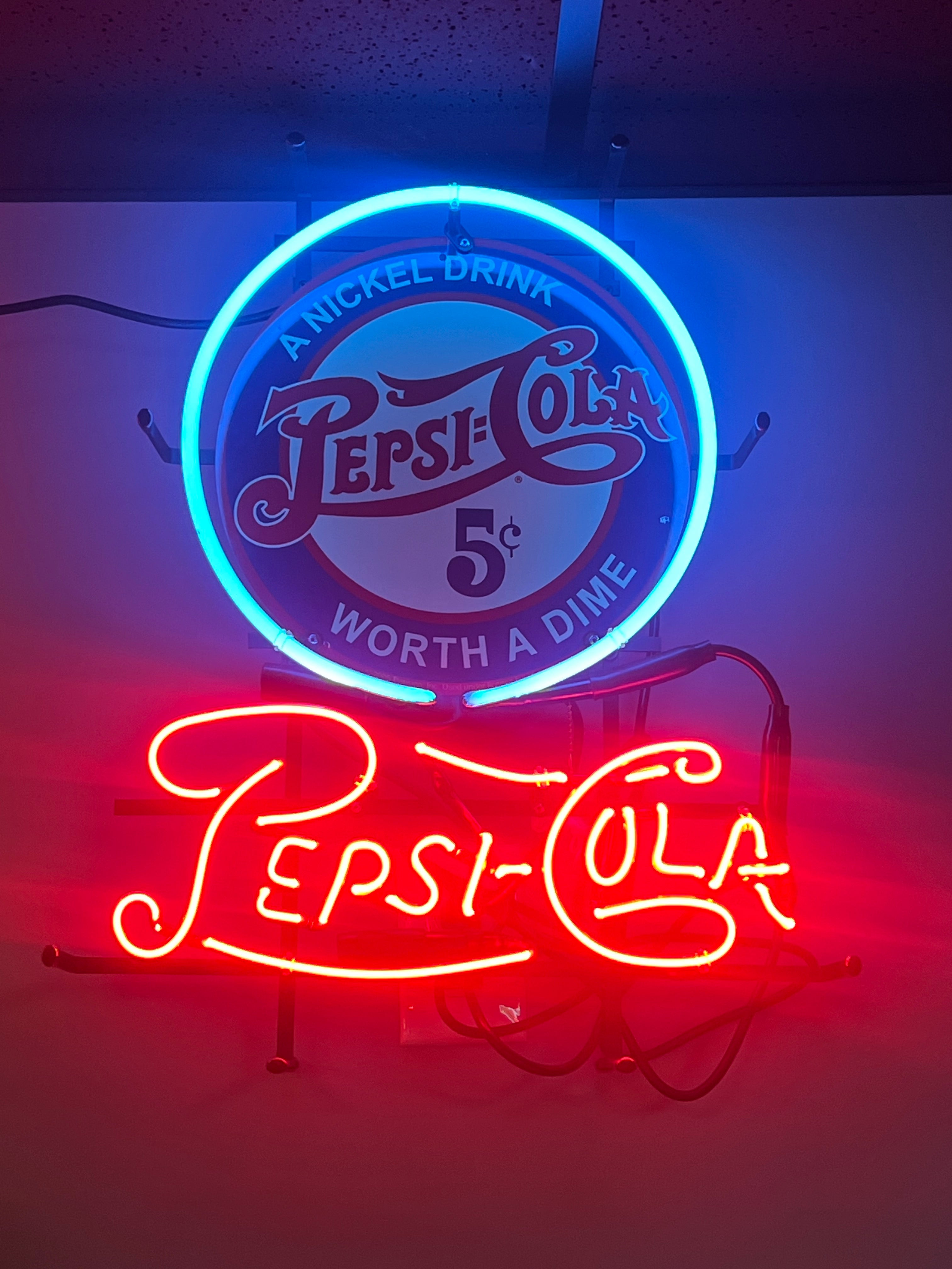 PEPSI COLA NEON SIGN - Ready for Your Garage, Game Room or Man