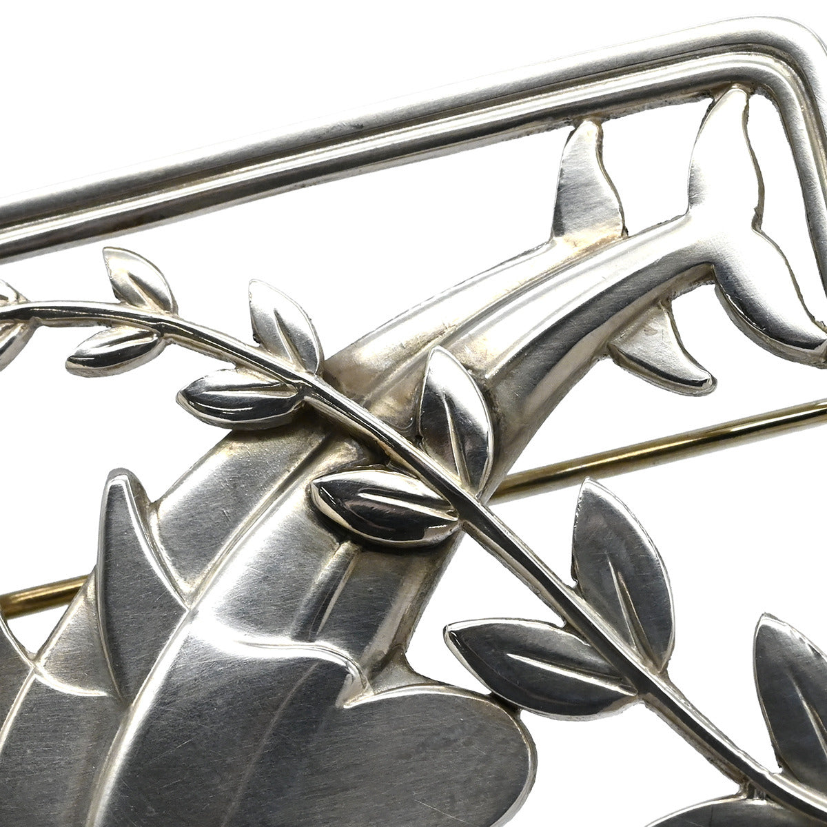 251 イルカ リーフ シルバーブローチ 925 ブローチ 251 イルカ リーフ