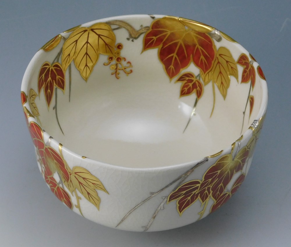 五代 真葛香斎 蔦之絵 茶碗 | いとう鳳凰堂古美術店