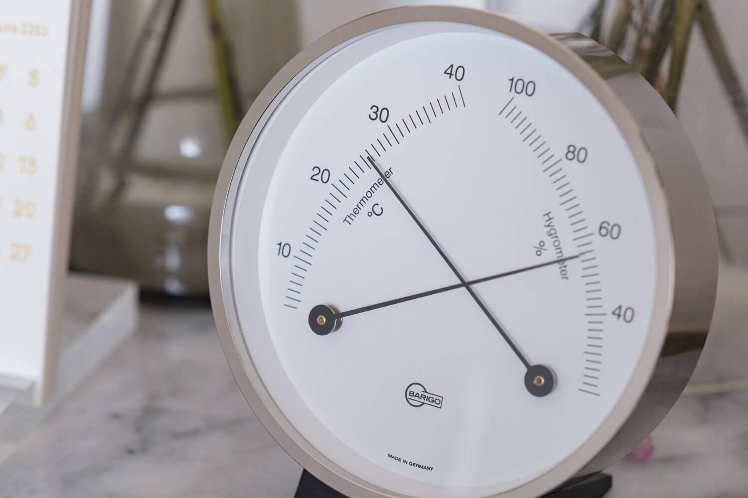 BARIGO】 バリゴ 温湿度計＋時計 ドイツ製 動作確認済 レビュー