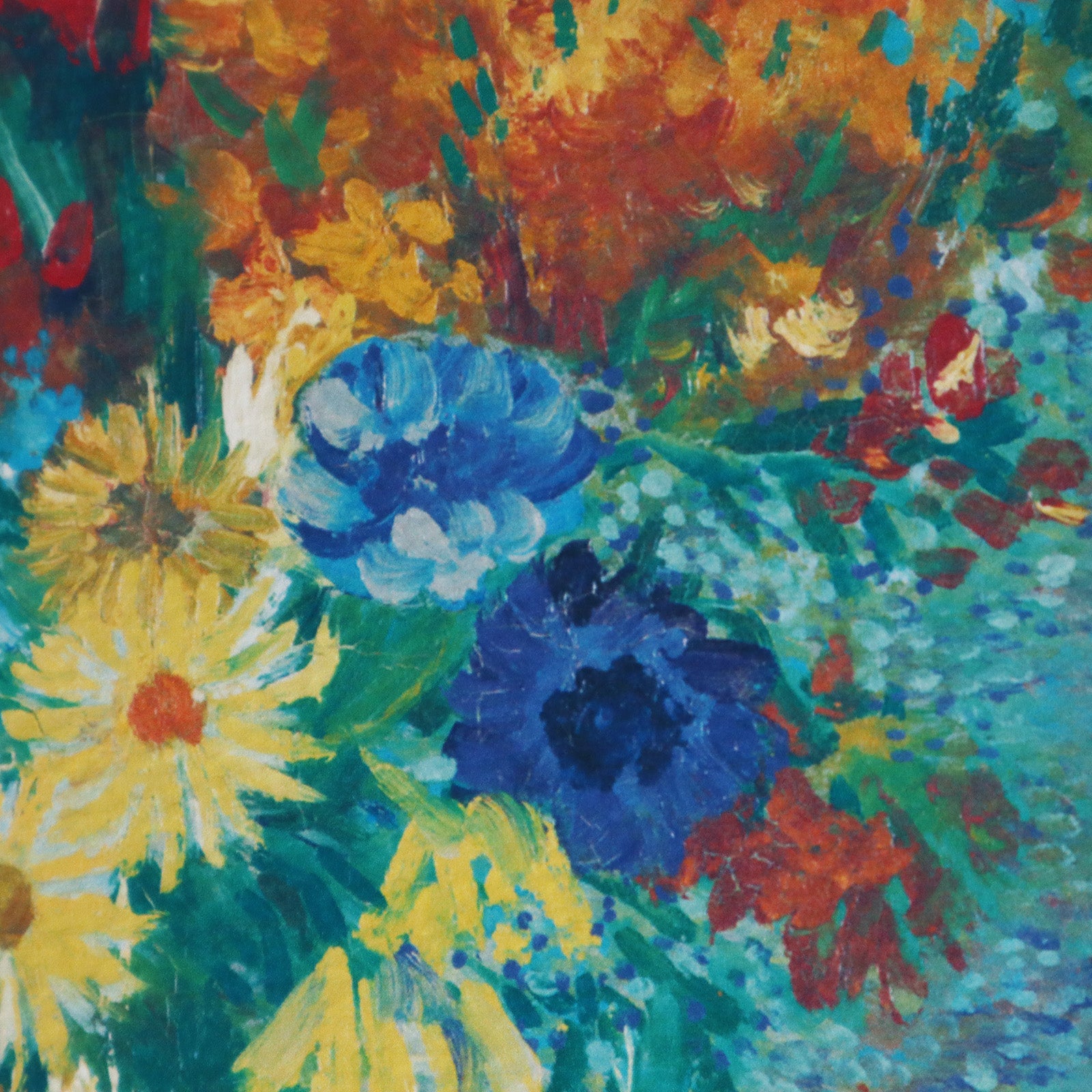 ゴッホ模写 油絵 額縁付き30×40cm 名画インテリア 油彩画 花瓶に生けた