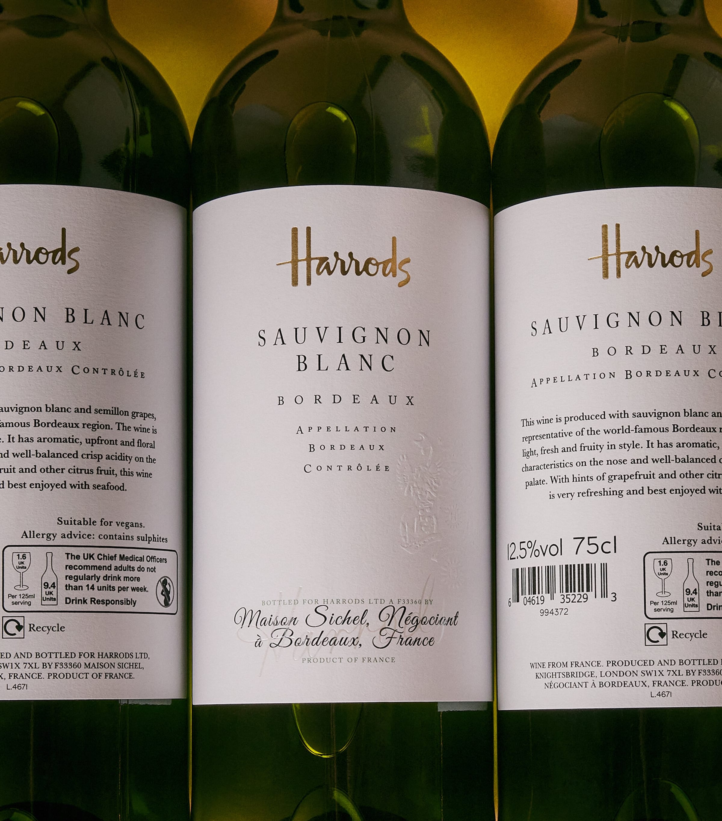 Harrods Sauvignon Blanc Wine Case (12 Bottles) - Bordeaux, France