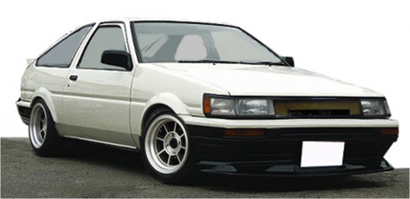 1/18 トヨタ カローラ レビン AE86 3ドア GTV ホワイト ※ハヤシ