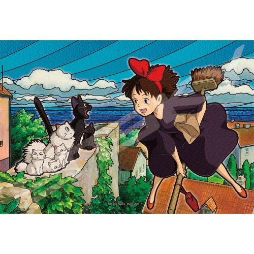300P 魔女の宅急便 アートクリスタルジグソーパズル【コリコの町が好き