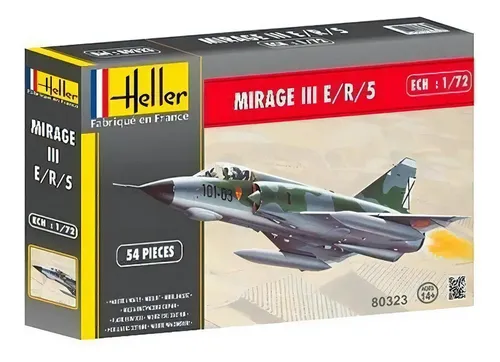 Kit Heller 80323 Mirage II-1/72 para Dassault Mirage III e/r/5