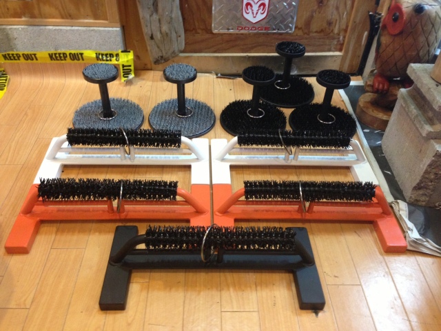 極3 小型猛禽パーチ、ファルコンブロック（透明ガラス） オリジナル