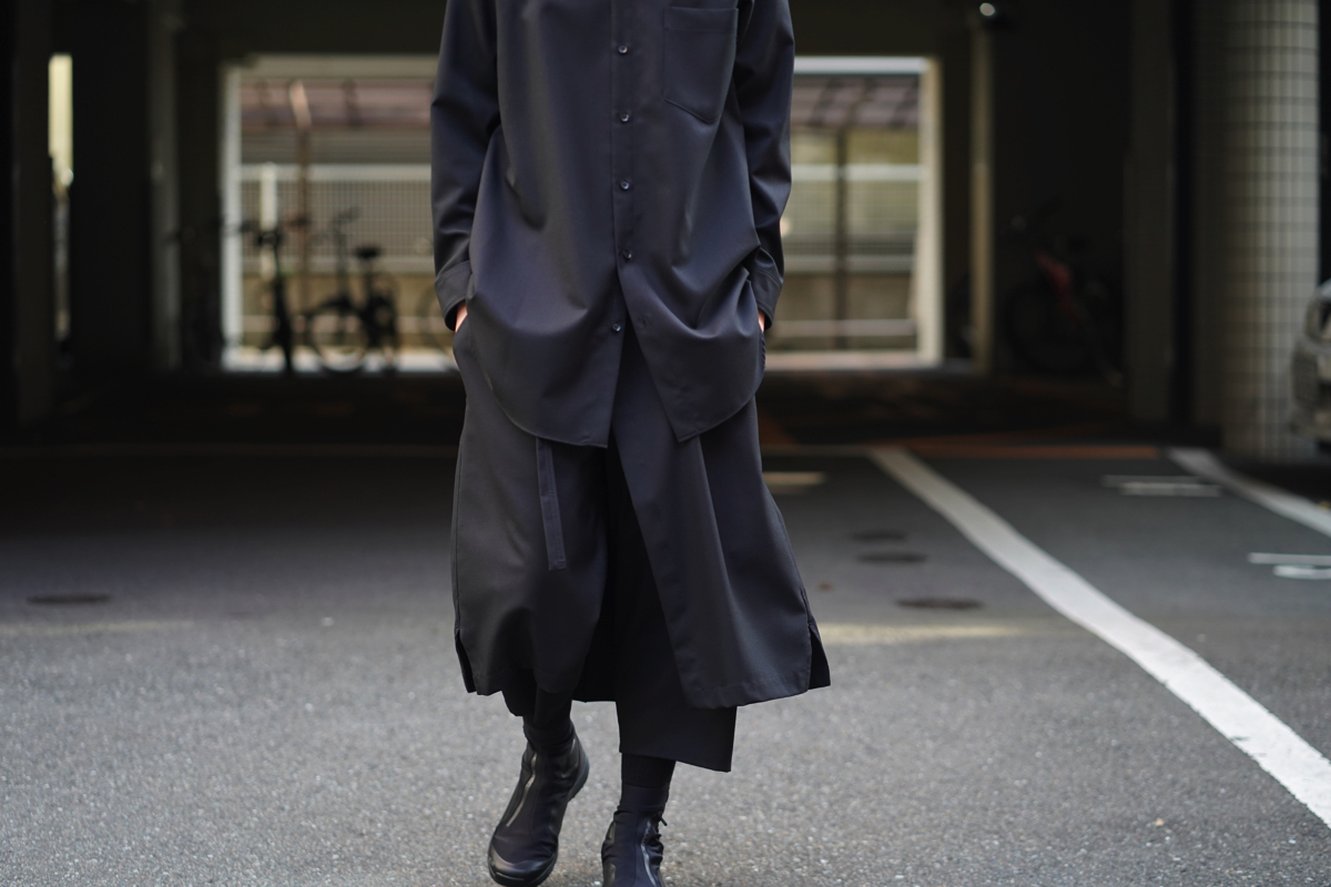 ground y ブラックサルエルパンツ Ground Y YOHJIYAMAMOTO サルエルパンツ