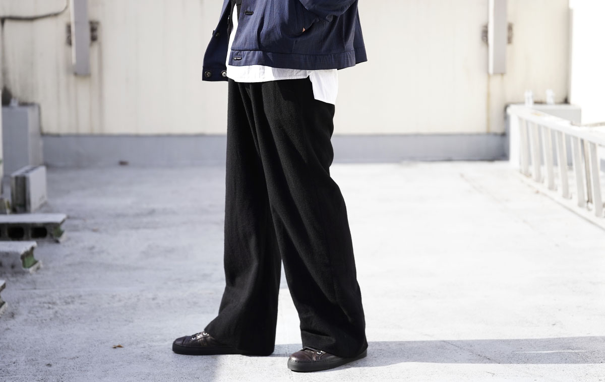 Geoffrey B.Small handmade super relaxed drawstring waist leisure