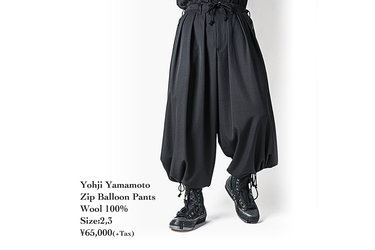 YohjiYamamoto ギャバ バルーンパンツ Pour Homme