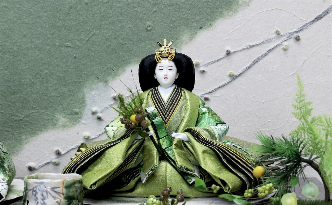 後藤人形 後藤由香子作 親王飾 「織部」