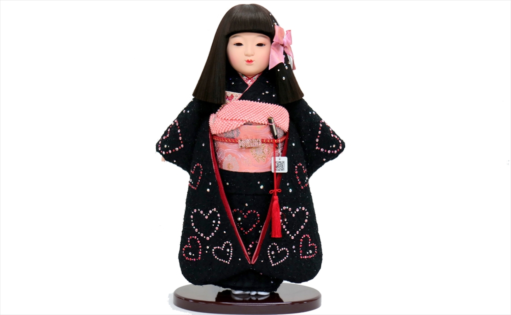 小出松寿 市松人形 八寸 特選友禅