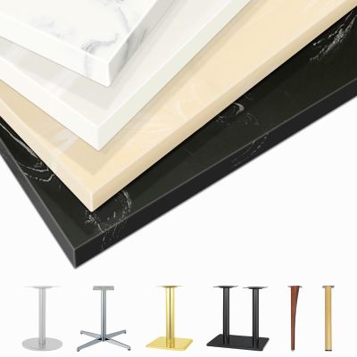 人工大理石テーブル（鏡面マーブル・ストレート）｜ハストネット