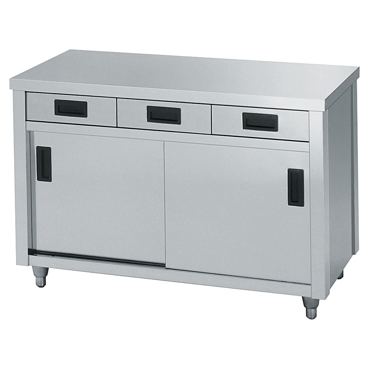 キャビネット調理台 片面引出し付引違戸 ACOシリーズ｜東製作所