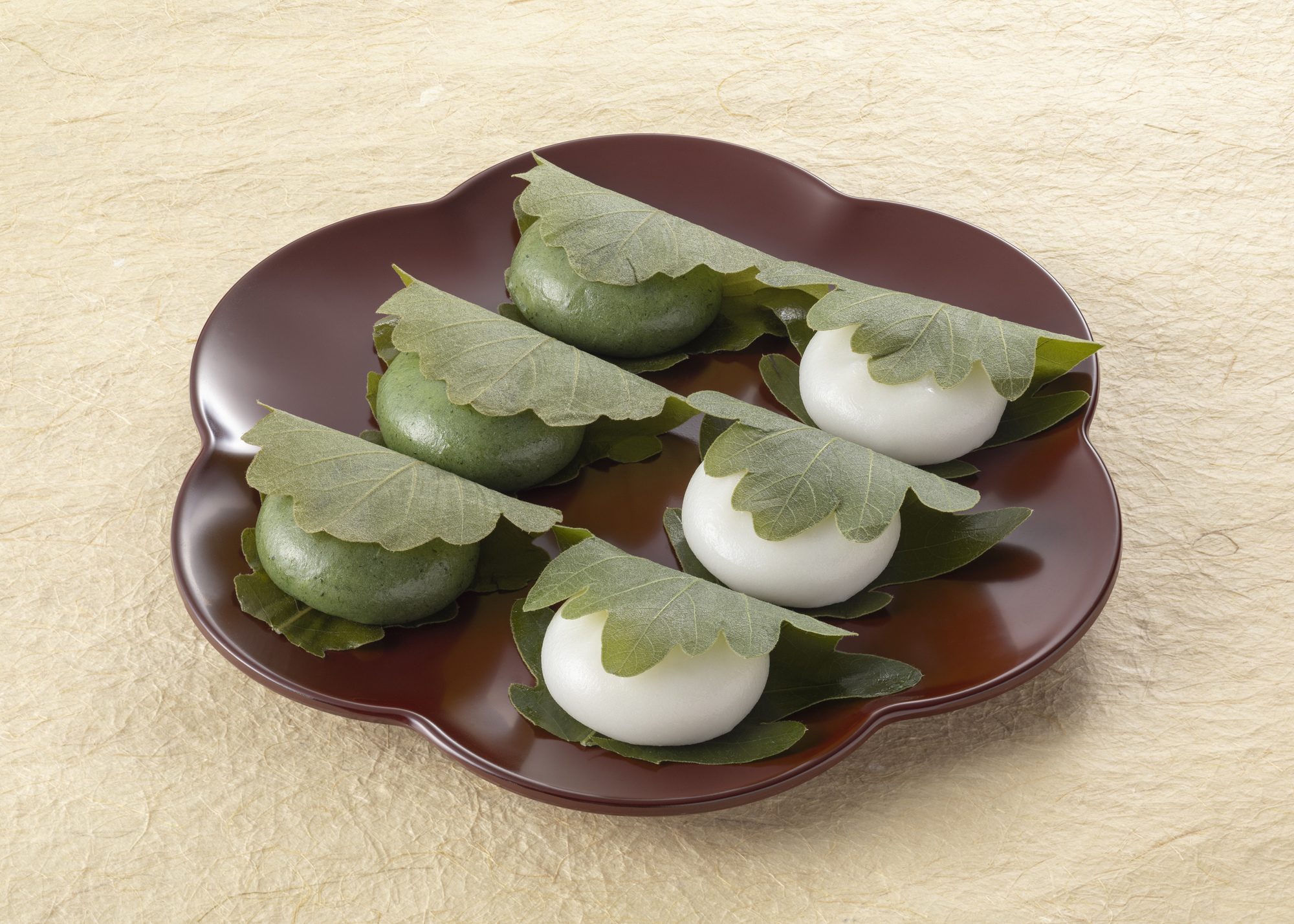 柏餅とちまき ガラス細工 ミニチュア 柏餅とちまきガラス細工ミニチュア