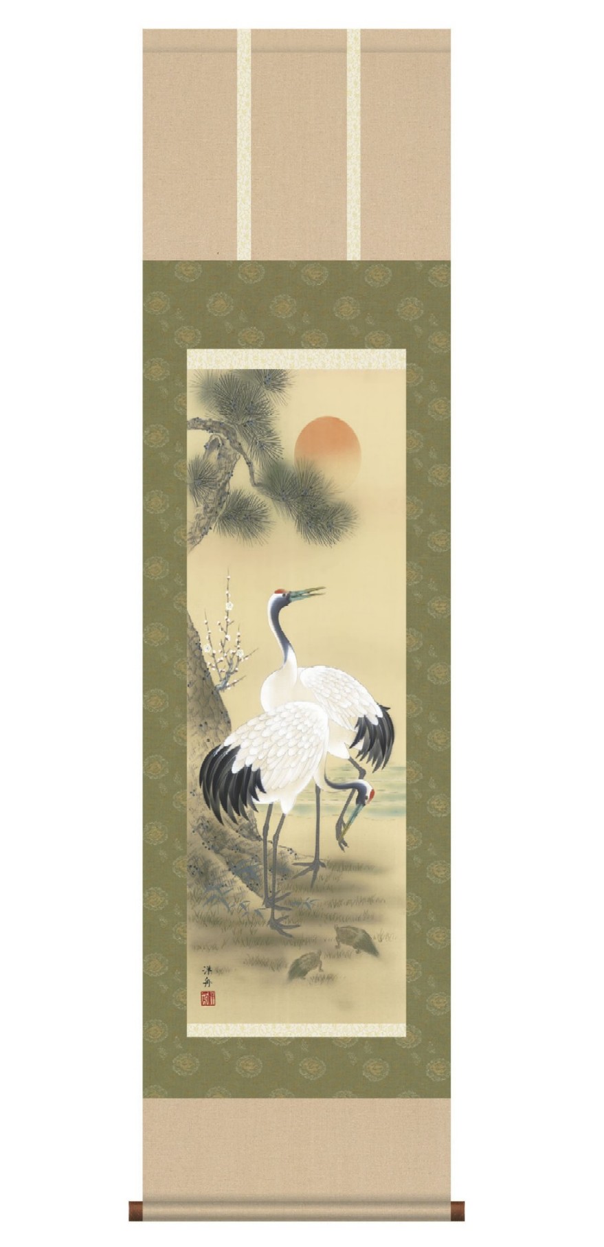 田中珠香 四季草花 掛け軸 【公式通販】