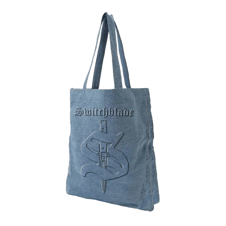 HYDE × SWITCHBLADE DENIM TOTE BAG（USED INDIGO） – HYDE ONLINE STORE