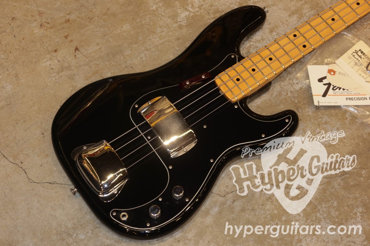 Fender '76 Precision Bass - ブラック / メイプル - ハイパーギターズ