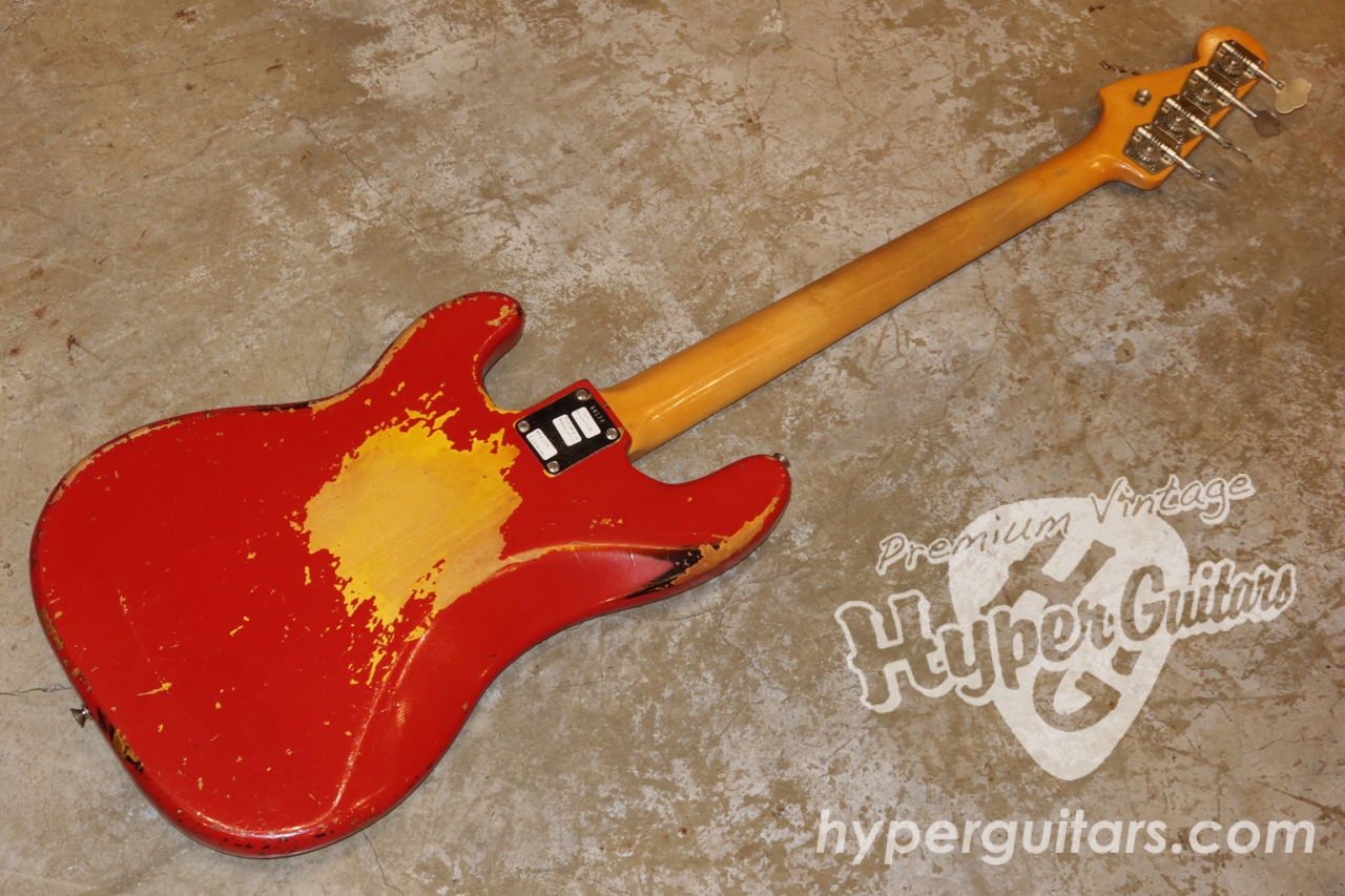 Fender '62 Precision Bass - ダコタレッド / スラブローズ - ハイパー