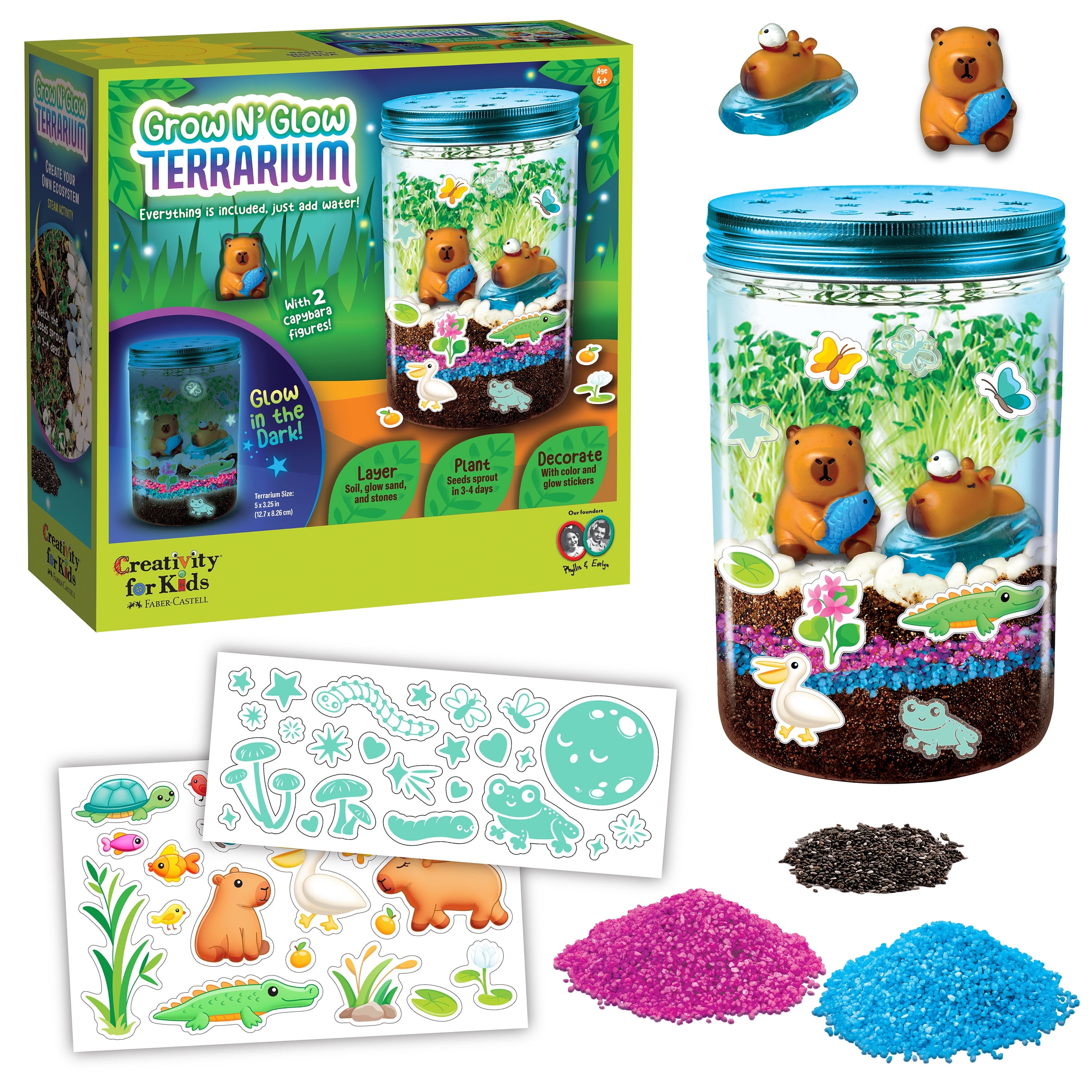 Creativity for Kids Grow N' Glow Terrarium Child Craft STEM Kit