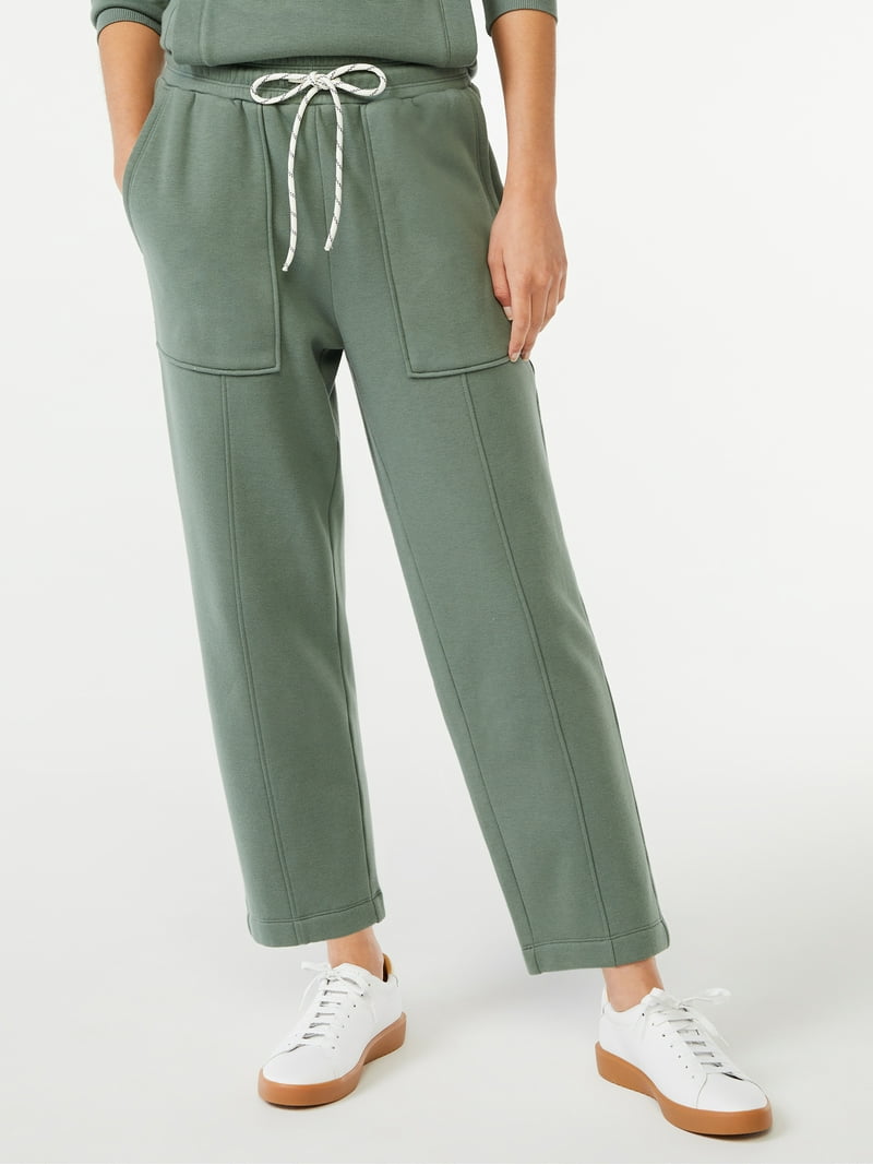 Free Assembly Women's Patch Pocket Sweatpants, 25” Inseam, Sizes