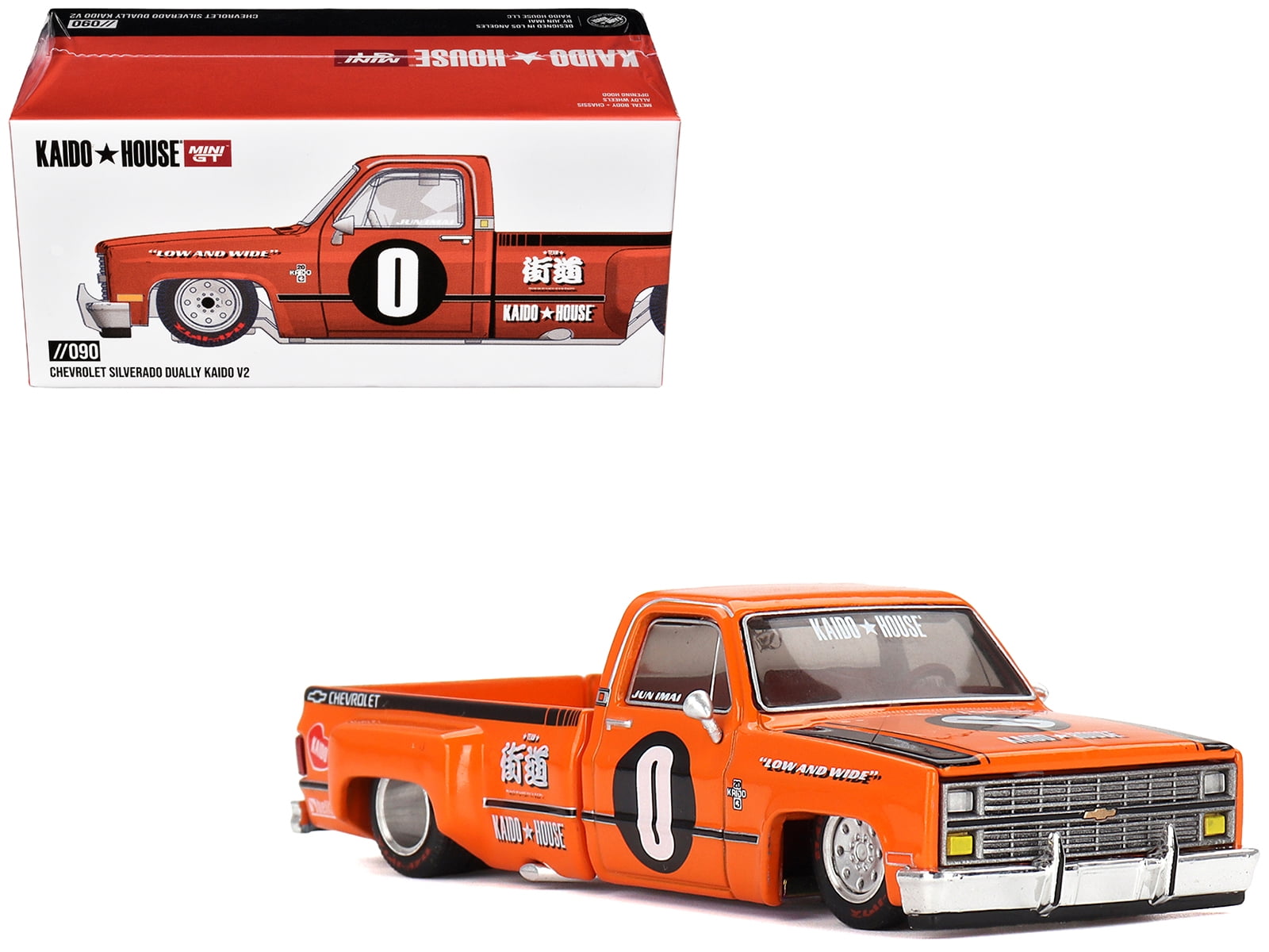 Mini GT Kaido House Chevrolet Silverado Dually V2 - Orange