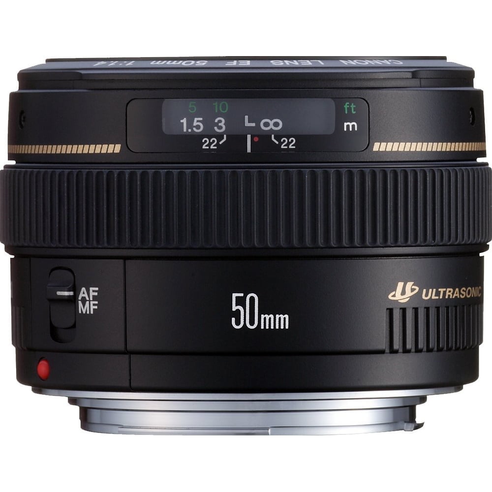 Canon EF 50mm f/1.4 USM Lens with High-Refractive Elements and