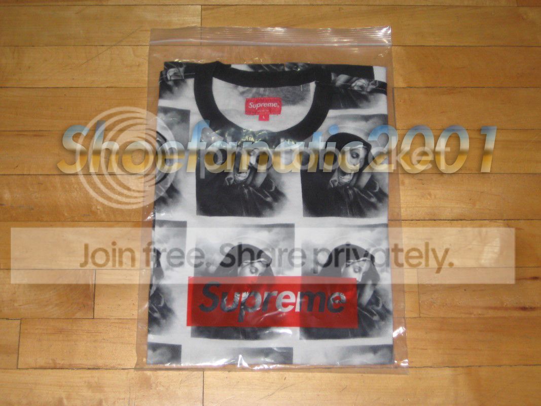 Supreme Virgin Mary Tee Shirt L Large White Black Box Logo Dipset