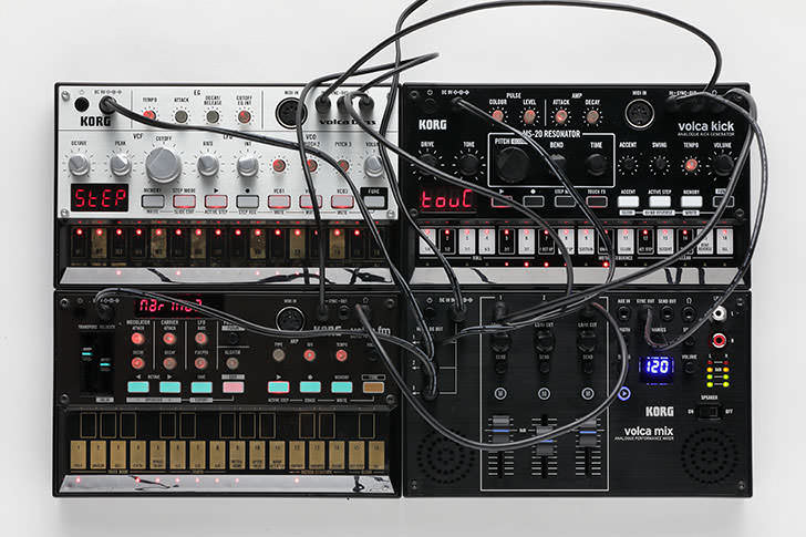 NAMM 2018: コルグ、volca用ミキサー「volca mix」を発表！ 3台のvolca